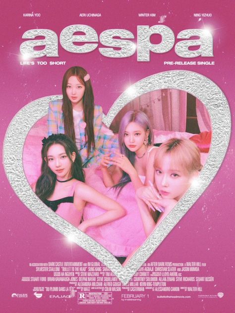 Aespa Life's Too Short, Clueless 1995, Sung Kang, Y2k Posters, Life's Too Short, Pop Posters, Pink Posters, Poster Room, Kpop Posters