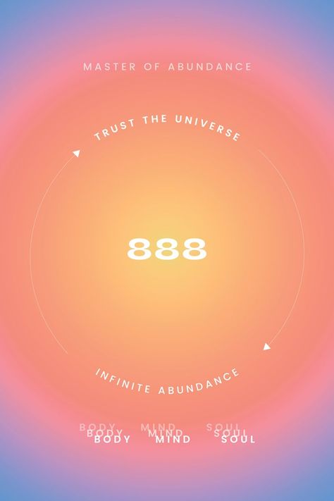 Number Manifestation, Daily Affirmations Success, 888 Angel Number, Manifestation Art, Lucky Quotes, Good Vibes Art, 888 Angel, Wealth Abundance, Angel Number Meanings