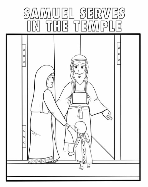 Hannah takes Samuel to the temple – Sabbath School Crafts Naaman Craft, Sabbath School Crafts, Samuel Bible Story, Jonah Craft, Hannah Bible, Joseph Crafts, Moses Craft, Samuel Bible, Prayer Crafts