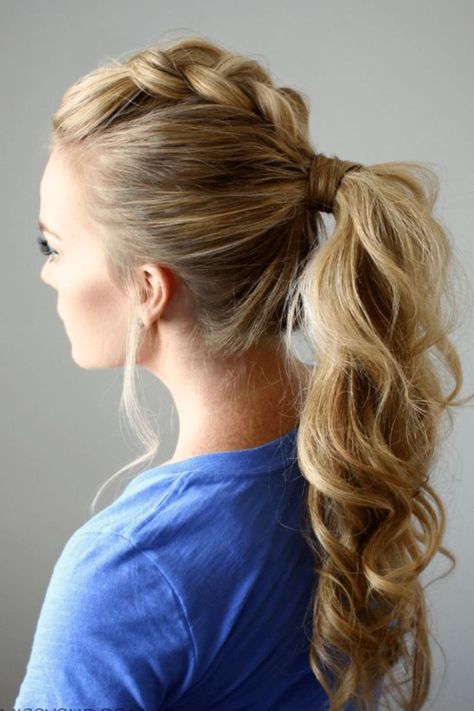 Top 15 Cowgirl Hairstyles You’ll Love In 2023 Mohawk Ponytail, Mohawk Hairstyles For Women, Gorgeous Braids, Mohawk Braid, Mohawk Hairstyles, Dance Hairstyles, A Ponytail, Easy Braids, Long Blonde