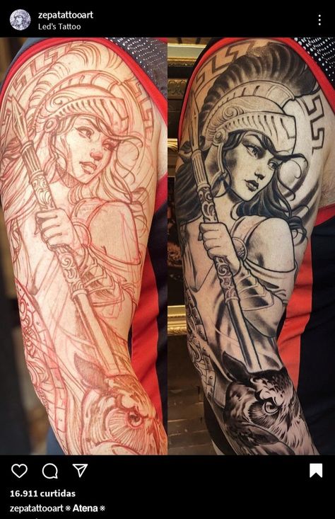 Athena Tattoo, Sick Tattoo, Greek Mythology Art, Face Tattoos, Mythology Art, Creative Tattoos, Greek Mythology, Tattoos And Piercings, Blackwork