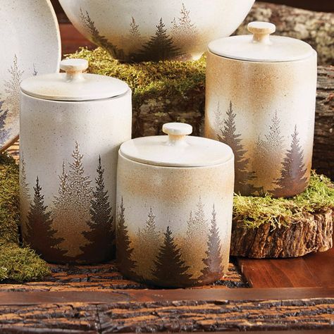 Pinewood Forest Canister Set - OVERSTOCK