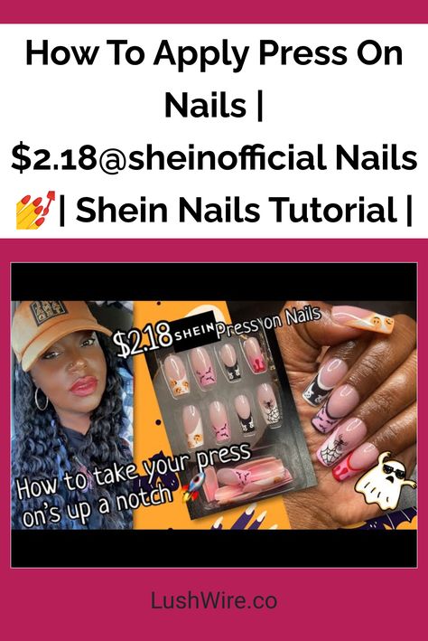 How To Apply Press On Nails | $2.18@sheinofficial Nails 💅| Shein Nails Tutorial | How To Fix Press On Nails, Best Way To Apply Press On Nails, How To Get Press On Nails To Stay, How To Keep Press On Nails Longer, Shein Nails, Apply Press On Nails, How To Make Press On Nails Last 2+ Weeks, Nail Soak, Nails Tutorial