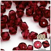 Bicone Beads, Transparent, Faceted, 10mm, 100-pc, Devil red Wine The Crafts, Crafts Sewing, Royal Blue, Outlet, Sewing, Beads, Purple