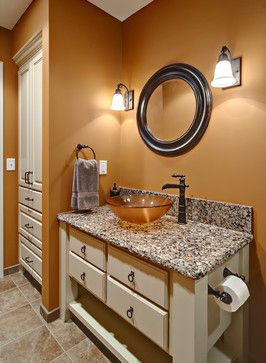 Bathroom Paint Color Schemes, Burnt Orange Paint, Orange Bathrooms Designs, Orange Paint Colors, Orange Bathrooms, Bathroom Color Schemes, Bathroom Paint Colors, Orange Walls, Bathroom Color