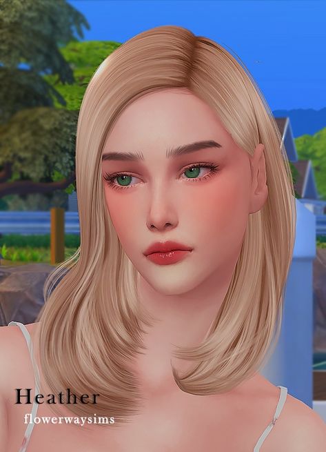 Sims 4 Medium Hair, Sims 4 Medium Hair Cc, The Sims 4 Cc Patreon, Shawn Mendes Hair, Sims 4 Cc Patreon, Sims Download, Heather Flower, Cc Patreon, 4 Characters