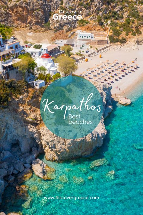 10 Best beaches in Karpathos 💙 #DiscoverGreece #Karpathos #Dodecanse #islands #GreekIslands #travel #Greece #Europe #travelgoals #amazing #exotic #beaches #bucketlist #traveltips #travelideas #destinations #vacation #summer #placestogo #travelinspo #beautifulplaces Karpathos Greece, Greece Culture, Dodecanese Islands, Greek Vacation, Greece Italy, Greece Beach, Karpathos, Travel Greece, Exotic Beaches