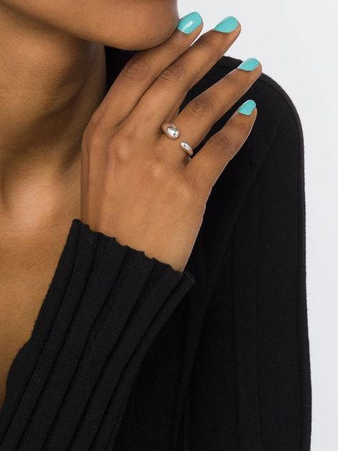 Shop Georg Jensen Mercy small ring with Express Delivery - Farfetch Georg Jensen Ring, George Jensen, Top Engagement Rings, Small Ring, Gold Rings Jewelry, Twist Ring, Georg Jensen, Small Rings, Wrap Rings