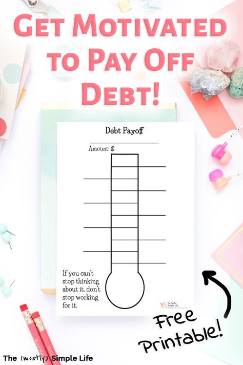 Free debt payoff printables! These thermometer worksheets are a fun visual way to track your personal finance goals! Really great tips and strategies to keep your motivation. If you're doing a debt snowball a la Dave Ramsey, you'll love these! #debtfree #debttracker #daveramsey #money #FIRE Saving Plans, Dave Ramsey Debt, Credit Card Tracker, Credit Card Debt Payoff, Debt Payoff Printables, Savings Goal, Credit Debt, Saving Strategies, Debt Tracker