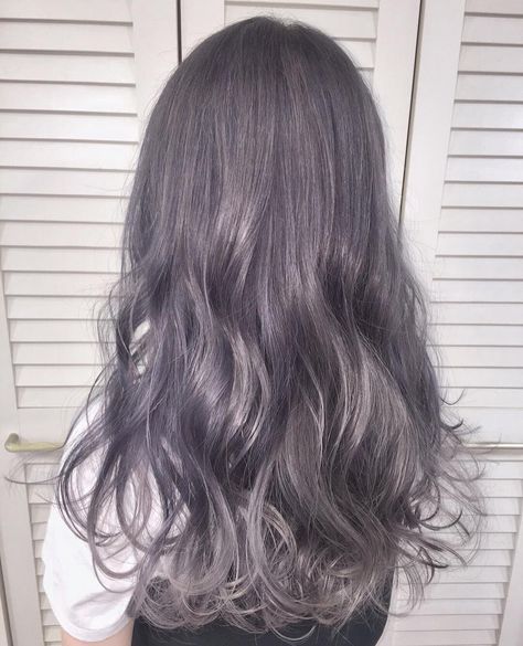 Gray Violet Hair, Purplish Grey Hair, Dark Grey Purple Hair, Purplish Brown Hair, Gray Purple Hair, Ashy Purple Hair, Ash Purple Hair, Lilac Grey Hair, Purple Gray Hair