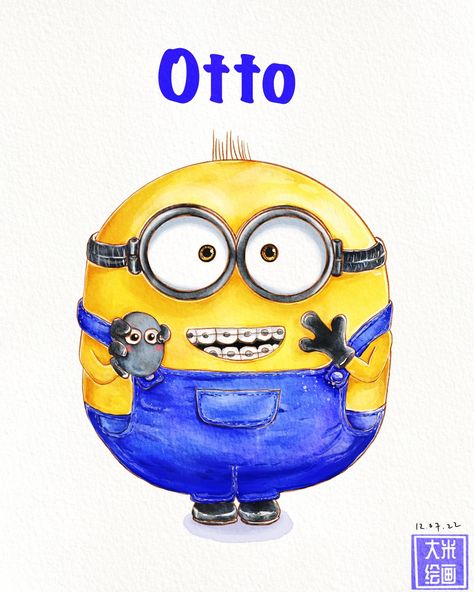 Minions - Otto Minion Artwork, Minion Drawing, Minion Art, Minion Characters, Minions Wallpaper, Minion, Drawings, Pins, Quick Saves