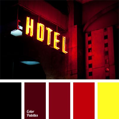 black-red, blood red, brick-crimson color, bright yellow, burgundy, color matching, color of lights, color of wine Crimson Colour Palette, Pallets Color, In Color Balance, Red Color Scheme, Movie Color Palette, Palettes Color, Combination Color, Color Palette Ideas, Black Color Palette