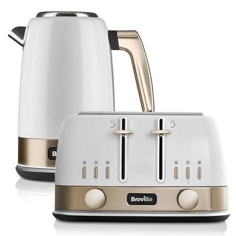 Gold Kettle, Easy Toast, White Kettle, Kettle Toaster, Kettle And Toaster Set, Kettle And Toaster, Toasters, Cord Storage, Manhattan Skyline