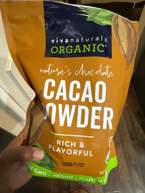 Amazon.com : Viva Naturals Organic Cacao Powder, 1lb - Unsweetened Cacao Powder With Rich Dark Chocolate Flavor, Perfect for Baking & Smoothies, Non-GMO, Certified Vegan & Gluten-Free, 454 g : Grocery & Gourmet Food Cacao Powder, Gourmet Food, Chocolate Flavors, Non Gmo, Natural Organic, Vegan Gluten Free, Gourmet Recipes, Dark Chocolate, Gluten Free