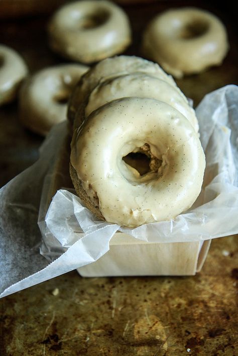 Zucchini Donuts with Espresso Glaze- Vegan and Gluten Free. From… Espresso Glaze, Vegan Donuts, Donut Recipe, Gluten Free Donuts, Vegan Zucchini, Vegan And Gluten Free, Potluck Recipes, Baked Donuts, Donut Recipes