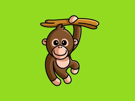 Baby Orangutan by Alfrey Davilla | vaneltia Orangutan Drawing, Drawing Easy Cartoon, Alfrey Davilla, Easy Cartoon, Animal Outline, Monkey Logo, Rick And Morty Poster, Baby Orangutan, Simple Illustrations