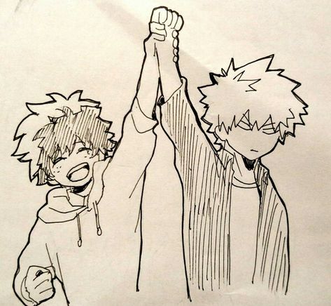 Katsuki Bakugou x Izuku Midoriya #Katsudeku #Bakudeku #勝デク Katsuki Midoriya, Anime Drawing Sketches, Bakugou X Midoriya, Midoriya Izuku, Bakugou Katsuki, Anime Drawings Tutorials, Big Book, Anime Character Drawing, My Hero Academia Manga