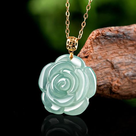 Real Jade Jewelry, Blue Jade, Mens Jewelry Necklace, Rose Pendant, Jade Bracelet, Jade Jewelry, Natural Jade, Jade Beads, Jade Pendant