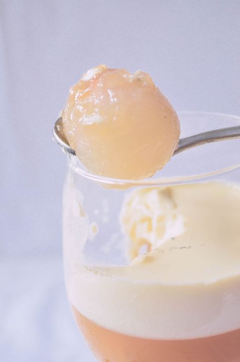 White Tea Jelly, Lychee and Vanilla Panna Cotta | VANILLYN BAKERY Lychee Recipes, Tea Jelly, Lychee Jelly, Vanilla Panna Cotta, Cold Desserts, Creamy Desserts, Asian Desserts, Trifle, White Tea