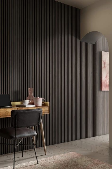 Fabric Walls, Wall Paneling Diy, Workout Room, Wood Slat Wall, Wood Plastic Composite, Acoustic Wall, Wood Panel Walls, Slat Wall, Acoustic Panels