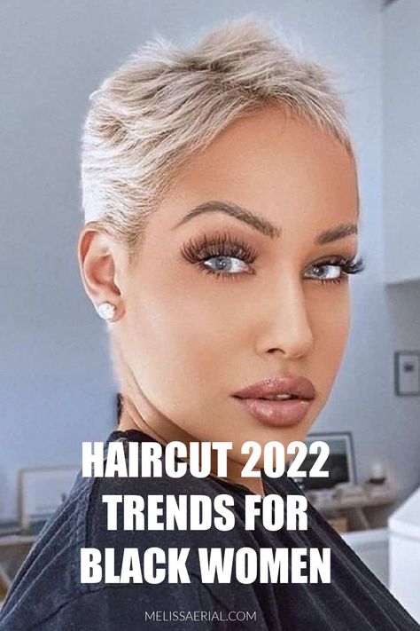 Short Blonde Hair Styles For Black Women, Hairstyles 2023 Trends Black Women, Real Short Hairstyle Black Women, Short Haircut Ideas For Black Women, Trending Hair Styles For Women 2022, Short Hair Styles For Black Hair, 2023 Hair Black Women, Pixy Haircuts For Black Women, Very Short Hairstyle Women Black Woman