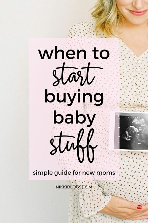 Learn when to start buying baby stuff during your pregnancy. Plus, click here to discover: if it's bad luck to buy baby stuff early, whether or not you need to find out baby's gender (the answer will surprise you), when to start buying diapers, and more honest advice from a real mom. Finding Out Baby Gender, All About Pregnancy, Getting Ready For Baby, Baby Checklist, Mom Life Quotes, Expecting A Baby, Real Mom, Baby Prep, First Pregnancy