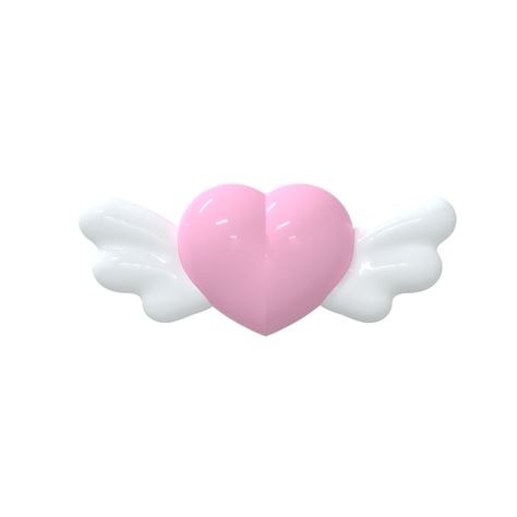 Chrome Widget Icon, Gummy Aesthetic, Y2k Hearts, Widgets Pink, Y2k Png, Cute Heart Drawings, Heart Drawings, Wings Icon, Wings Png