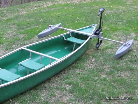 Diy Canoe Stabilizer, Canoe Outriggers, Canoe Stabilizer, Kayak Mods, Canoe Ideas, Kayak Outriggers, Canoe Storage, Canoe Plans, Pontoon Boat Accessories