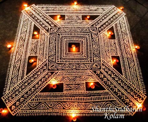 Square Rangoli, Mandala Square, Rangoli Designs For Competition, Rangoli Designs Simple Diwali, Alpona Design, Rangoli Simple, Rangoli Side Designs, Rangoli Colours, Simple Rangoli Designs Images