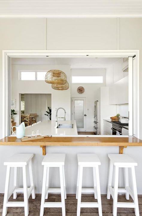 Kitchen Window Servery, Breakfast Bar Window, Outdoor Grill Area, Kitchen 2024, Mexico House, Beach House Exterior, Breakfast Bar Kitchen, Outdoor Entertainment, Concrete Kitchen