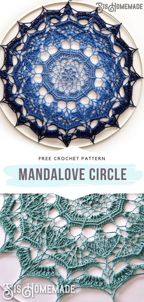 Macrame Dreamcatcher Pattern, Crochet Gifts Free Patterns, Crochet Dreamcatcher Pattern Free, Free Mandala Crochet Patterns, Motif Mandala Crochet, Crochet Dreamcatcher Pattern, Interesting Crochet, Crochet Circle Pattern, Lace Dream Catchers