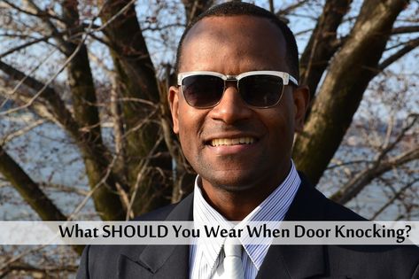 So what is your door knocking outfit? Do you sacrifice comfort for style? Or have you found a fashionable compromise?While we are not style experts, we do Outfit For Men, Style Expert, New Outfits, Good Things, Fashion Outfits, For Men, Mens Outfits, How To Wear, Blue