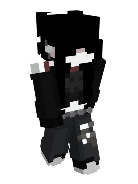 Goth Minecraft Skins, Goth Minecraft, Skin Minecraft, Minecraft Skin, Minecraft Designs, Emo Goth, Minecraft Skins, Green Eyes, Minecraft