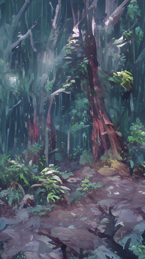 Rainy Forest Illustration, Rainy Forest Drawing, Rainy Forest Painting, Rainy Forest Wallpaper, Rainy Forest, Story Concepts, Forest Sketch, Forest Drawing, Rainy Day Aesthetic