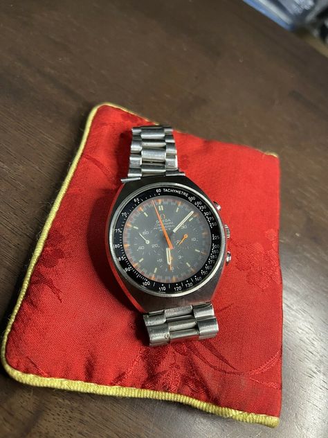 Omega Speedmaster Professional Mark II Racing Dial Circa 1970 · $1,700.00 Omega Speedmaster Professional, Omega Speedmaster Racing, Speedmaster Professional, Used Watches, Omega Speedmaster, Silver Watch, Omega Watch, Wrist Watch, Jewelry Watches