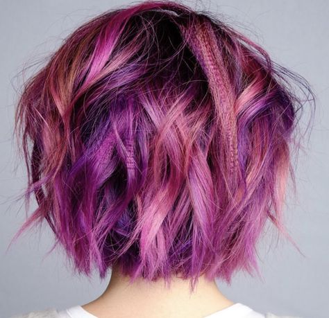 Yes Pink And Purple Hair, Hair Color Plum, Pulp Riot Hair Color, Plum Hair, Pulp Riot Hair, Bright Hair Colors, Silver Hair Color, Girl Trends, Bright Hair