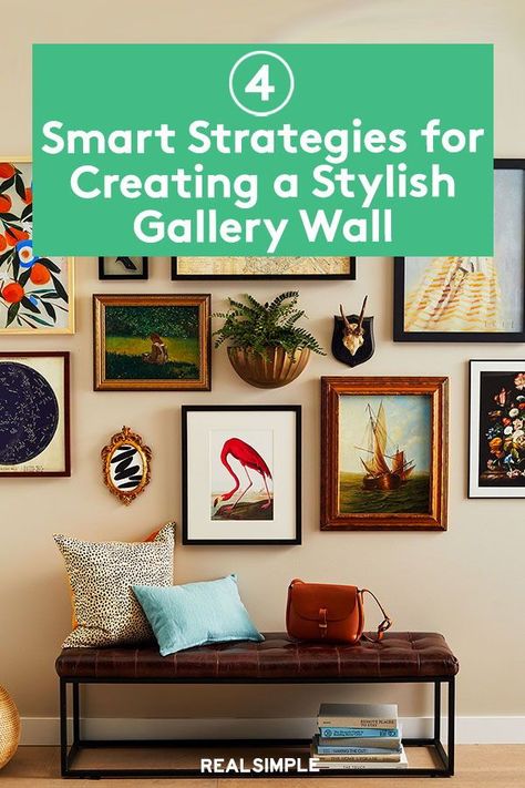 How To Arrange Gallery Wall, Creating A Gallery Wall Living Rooms, How To Make A Gallery Wall Living Rooms, Where To Put A Gallery Wall, Art Work Wall Display, Asymmetrical Photo Wall, Gallery Wall Narrow Space, Planning A Gallery Wall, Living Room Art Gallery Wall