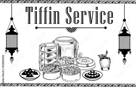 Download Tiffin Service logo, Indian Tiffin Service poster, Tiffin box sketch drawing, Line art vector illustration of Tiffin Service Stock Vector and explore similar vectors at Adobe Stock. Tiffin Service Poster, Box Sketch Drawing, Box Sketch, Tiffin Service, Service Poster, Drawing Line Art, Art Vector Illustration, Tiffin Box, Selling Photos Online