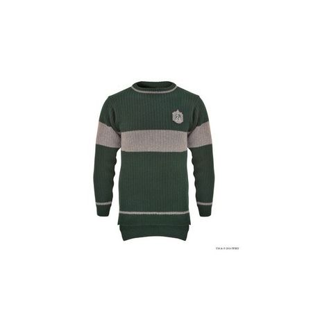 Slytherin Quidditch Knitted Adult Jumper | Adults | Warner Bros... ($97) via Polyvore featuring tops, sweaters, harry potter, slytherin, jumper top and jumpers sweaters Slytherin Quidditch Sweater, Quidditch Sweater, Slytherin Quidditch, Warner Bros Studio Tour London, Warner Bros Studio Tour, Batman Green Lantern, Wizard Costume, Warner Bros Studio, Harry Potter Shop