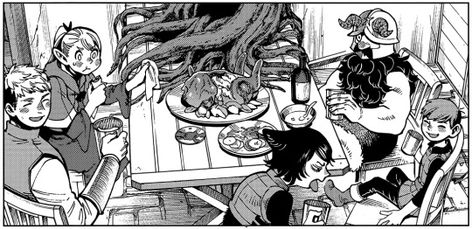 dungeon meshi mealtime Dungeon Meshi Aesthetic, Dungeon Meshi Official Art, Dungeon Meshi Header, Dungeon Meshi Art, Dungeon Meshi Gif Banner, Dungeon Meshi Banner, Dungeon Meshi Wallpaper Pc, Dungeon Meshi Wallpaper, Dungeon Meshi Manga