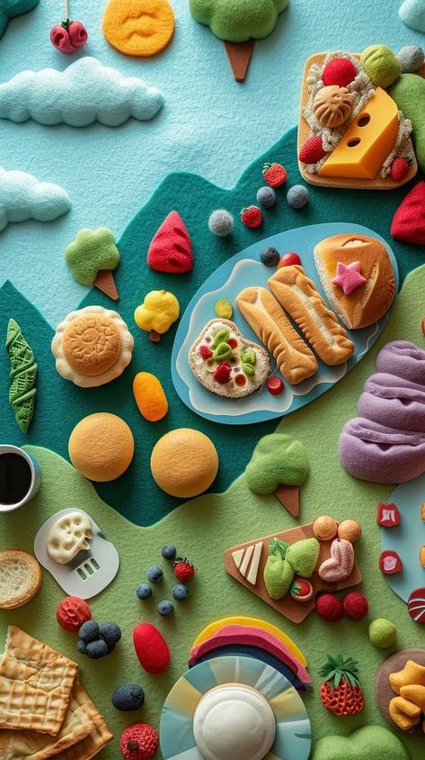 Wallpaper of felt restaurant bread food confectionery. | premium image by rawpixel.com Cute Bread Wallpaper, Restaurant Bread, Breakfast Blueberry, Raspberry Breakfast, Bread Food, Blueberry Bread, Vastu Shastra, Food Wallpaper, Abstract Art Wallpaper