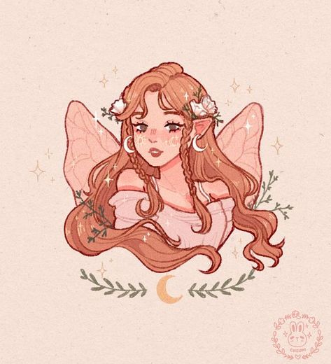 Chai | Artist(@_cheumi) on Instagram: Did @byannabelle.designs DTIYS!! I had to draw her design shes soo pretty ;o; #byannabelle75k#art #dtiys #DrawThisInYourStyle Sketches Ideas, Fairy Drawings, Trending Ideas, Hello You, Easy Learning, Fairytale Art, Arte Inspo, Ethereal Art, Fairy Art