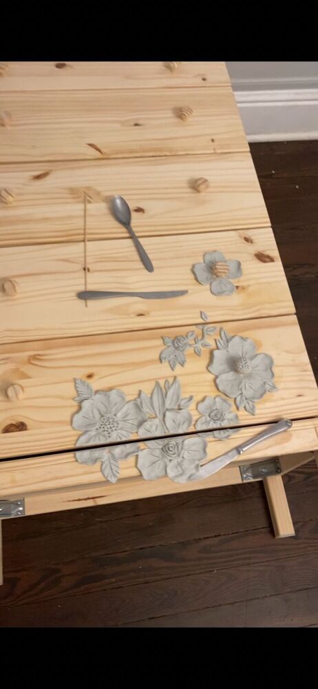 Anthropologie Furniture, Anthropologie Diy, Diy Resin Mold, Three Drawer Dresser, Revamp Furniture, Furniture Appliques, French Provincial Style, Wood Appliques, Carved Furniture