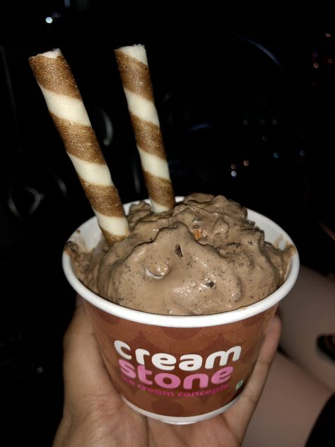 Cream Stone Cream Stone Snap, Cream Stone Ice Cream Snapchat, Cream Stone Ice Cream, Ice Cream Snapchat, Ice Stone, Cream Stone, Food Gallery, Chocolate Almond, Snap Food