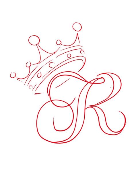 Letter J With Crown Tattoo, Designs Inside Letters, Simple Tattoo Stencils Outline For Women, Tattoo Art Drawings Design, Crown Tattoo Stencil, Crowns Tattoos, Old School Love Letters Drawings, Tattoo Outline Drawing Stencil Design, Tattoo Outline Drawing Stencil Ideas