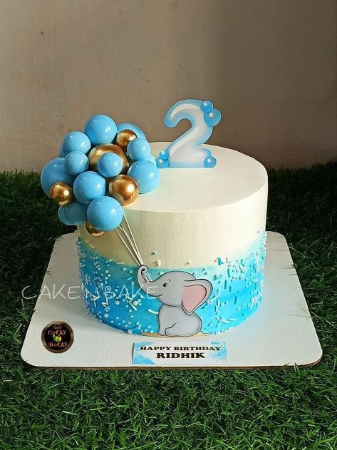 Mundan Cake Designs, Elephant Cake Design, Elephant Theme Cake, Diwali Cake, 1st Birthday Cake Designs, Barbie Doll Birthday Cake, Boys First Birthday Cake, Doll Birthday Cake, Baby Boy Birthday Cake