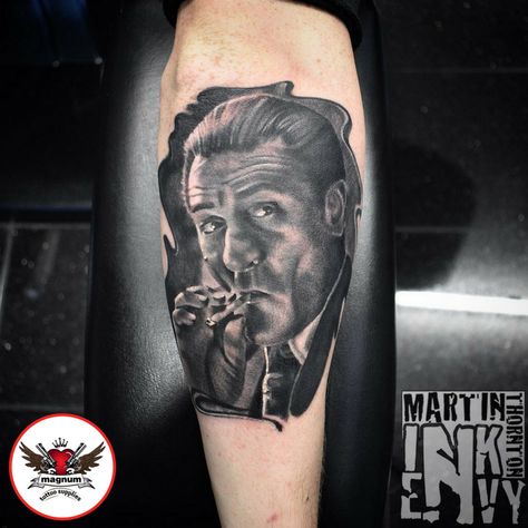 Goodfellas Tattoo Ideas, Goodfellas Tattoo, Tattoos Arm, Famous Portraits, Men Tattoos Arm Sleeve, Famous Tattoos, Men Tattoos, Inspired Tattoos, Sleeve Ideas