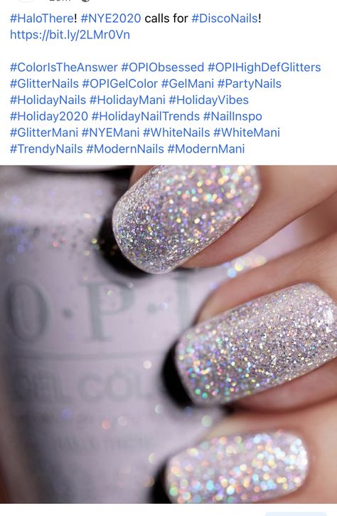 Nails For Beyonce Concert, Nye Nails Gel, Party Nails New Years Eve Sparkle, New Years Eve Nails Ideas Sparkle, Vegas Nails Ideas Sparkle, Sparkly Holiday Nails, Festive Nails Christmas, Beyonce Nails, Disco Nails