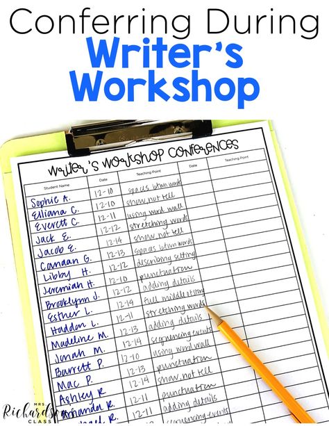 Writers Workshop Kindergarten, Lucy Calkins Writing, Second Grade Writing, Writing Conferences, 5th Grade Writing, 3rd Grade Writing, 2nd Grade Writing, School Of Life, 1st Grade Writing