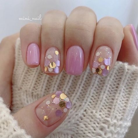 Mani Designs, Confetti Nails, Manicure Gel, Cute Gel Nails, Nails Desing, Nails 2023, Elegant Nails, Kandy, Birthday Nails